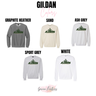 Jackson Heights Jr. Cobras Distressed Football Stack apparel product image 4