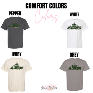 Jackson Heights Jr. Cobras Distressed Football Stack apparel product image 5