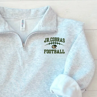 Ash Grey Jackson Heights Jr. Cobras Victory Arch NuBlend fleece quarter-zip
