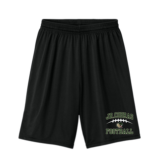 Black Jackson Heights Jr. Cobras Victory Arch cooling performance shorts with lower-leg artwork