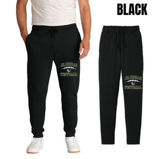 Black Jackson Heights Jr. Cobras Victory Arch core fleece joggers with lower-leg football artwork