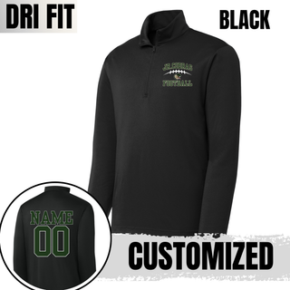 Black Jackson Heights Jr. Cobras Victory Arch quarter-zip with optional back name and number