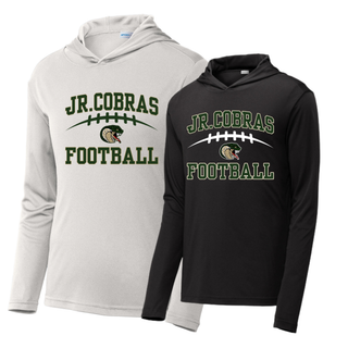 Silver and black Jackson Heights Jr. Cobras Victory Arch PosiCharge Competitor hoodies