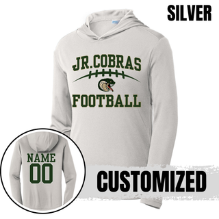 Silver Jackson Heights Jr. Cobras Victory Arch PosiCharge hoodie with optional back name and number