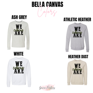 Bella Canvas color options for Jackson Heights We Are Cobras top