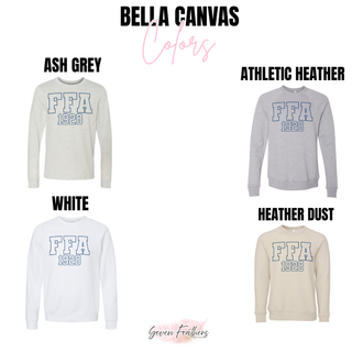 Knock Out top long sleeve and crewneck color options including ash grey athletic heather white and heather dust
