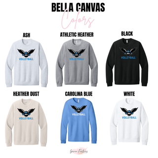NEK Northeast Kansas Nighthawks Volleyball Mascot Top Comfort Colors color options