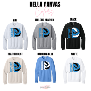 NEK Northeast Kansas Nighthawks Volleyball Top Comfort Colors color options