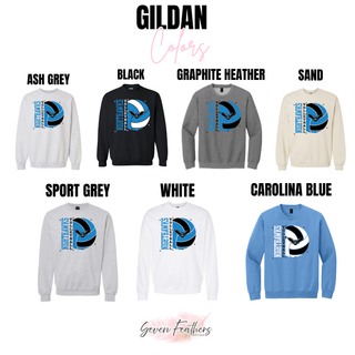 NEK Northeast Kansas Nighthawks Volleyball Top Gildan color options