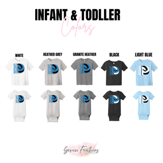 NEK Northeast Kansas Nighthawks Volleyball Top infant and toddler color options