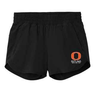 Ogden Outlaws Wrestling Club Pocket Logo Women's Repeat Swift Short in Black