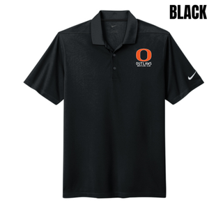 Ogden Outlaws Wrestling Club pocket logo Dri-FIT Micro Pique polo in Black