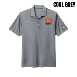 Ogden Outlaws Wrestling Club pocket logo Dri-FIT Micro Pique polo in Cool Grey