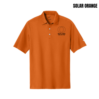 Ogden Outlaws Wrestling Club pocket logo Tech Sport Dri-FIT polo in Solar Orange