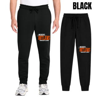 Black Ogden's Outlaws Wrestling Arrow Core Fleece Sweatpants with Pockets