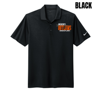 Ogden's Outlaws Wrestling Arrow Dri-FIT Micro Pique 2.0 Polo in Black