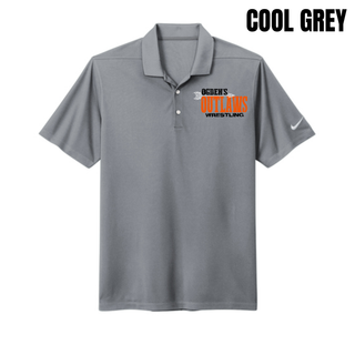 Ogden's Outlaws Wrestling Arrow Dri-FIT Micro Pique 2.0 Polo in Cool Grey