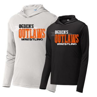 Silver and black Ogden's Outlaws Wrestling Arrow PosiCharge Competitor Hoodies