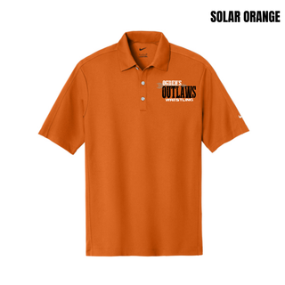 Ogden's Outlaws Wrestling Arrow Tech Sport Dri-FIT Polo in Solar Orange