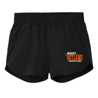 Black Ogden's Outlaws Wrestling Arrow Women's Repeat Swift Short