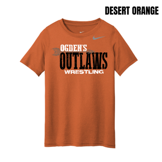Ogden's Outlaws Wrestling Arrow Youth rLegend Tee in Desert Orange
