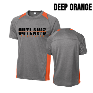 Ogden's Outlaws Wrestling Clinch Colorblock Contender Top - Deep Orange