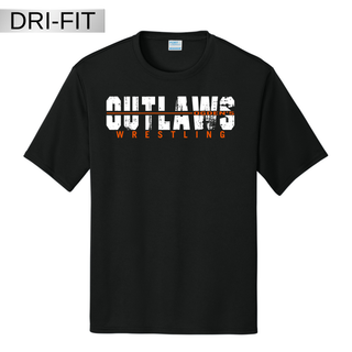 Ogden's Outlaws Wrestling Clinch Dri-Fit Performance Tee - Black