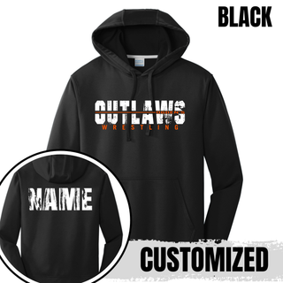 Ogden's Outlaws Wrestling Clinch Performance Hoodie - Black