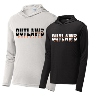 Ogden's Outlaws Wrestling Clinch PosiCharge Competitor Hoodie - Silver and Black