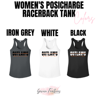 Ogden's Outlaws Wrestling Clinch Women's PosiCharge Racerback Tank - Color Options