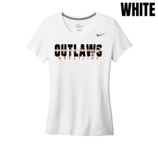 Ogden's Outlaws Wrestling Clinch Women's rLegend Tee - White