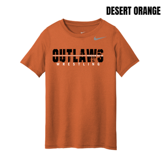 Ogden's Outlaws Wrestling Clinch Youth rLegend Tee - Desert Orange