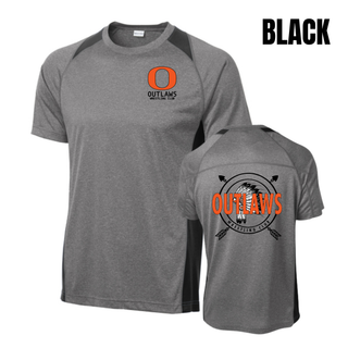 Ogden's Outlaws Wrestling Dreamcatcher Colorblock Contender Tee with Black accents