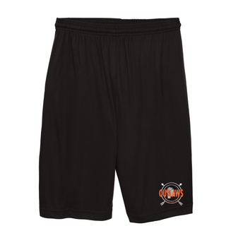 Ogden's Outlaws Wrestling Dreamcatcher Cooling Performance Shorts in Black