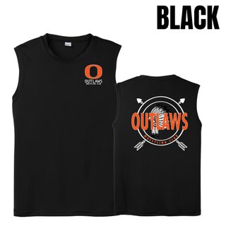 Ogden's Outlaws Wrestling Dreamcatcher Front & Back Men's PosiCharge Competitor Tank in Black