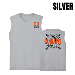 Ogden's Outlaws Wrestling Dreamcatcher Front & Back Men's PosiCharge Competitor Tank in Silver