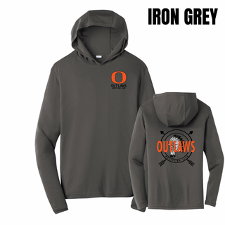 Ogden's Outlaws Wrestling Dreamcatcher Front & Back PosiCharge Competitor Hoodie in Iron Grey