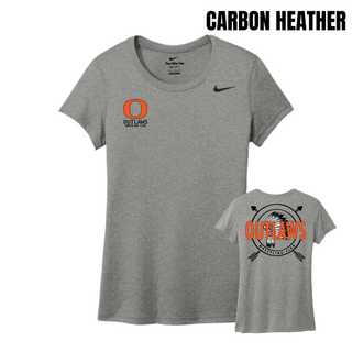 Ogden's Outlaws Wrestling Dreamcatcher Front & Back Women's rLegend Tee in Carbon Heather