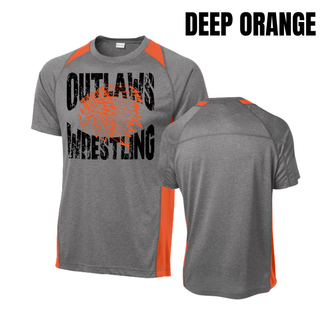 Ogden's Outlaws Wrestling Mat Brawler Colorblock Contender Top - Deep Orange