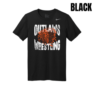 Ogden's Outlaws Wrestling Mat Brawler Men's rLegend Tee - Black