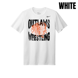 Ogden's Outlaws Wrestling Mat Brawler Men's rLegend Tee - White