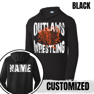 Ogden's Outlaws Wrestling Mat Brawler PosiCharge Competitor Hoodie - Black