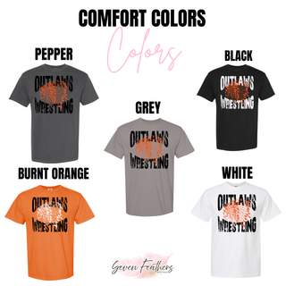 Ogden's Outlaws Wrestling Mat Brawler Top - Comfort Colors