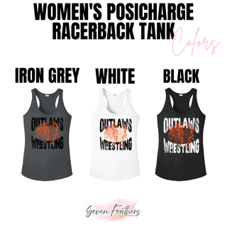 Ogden's Outlaws Wrestling Mat Brawler Women's PosiCharge Racerback Tank - Color Options