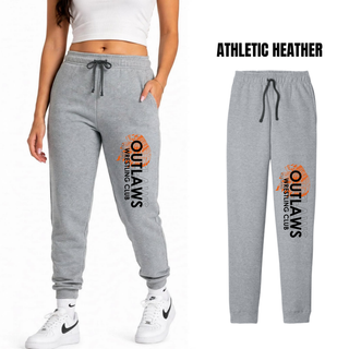 Ogden's Outlaws Wrestling Original Core Fleece Joggers - Athletic Heather Grey Women's