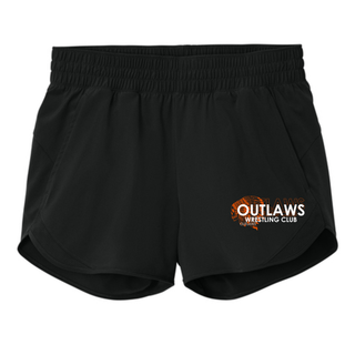 Ogden's Outlaws Wrestling Original Women's Repeat Swift Short in Black