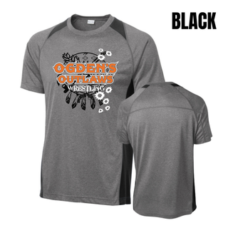 Ogden's Outlaws Wrestling Rustler Colorblock Contender Top - Black