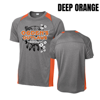 Ogden's Outlaws Wrestling Rustler Colorblock Contender Top - Deep Orange