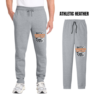 Ogden's Outlaws Wrestling Rustler Core Fleece Joggers in Athletic Heather Grey, men's fit