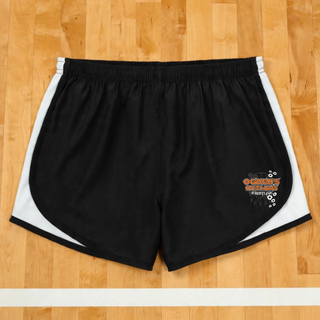 Ogden's Outlaws Wrestling Rustler Women's Cadence Performance Shorts - Black, flat